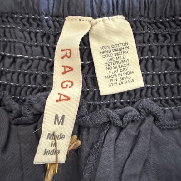 Raga Anthropologie Blue Ombre Eyelet Skort Lined Cotton Womens Medium M Boho - Picture 7 of 9